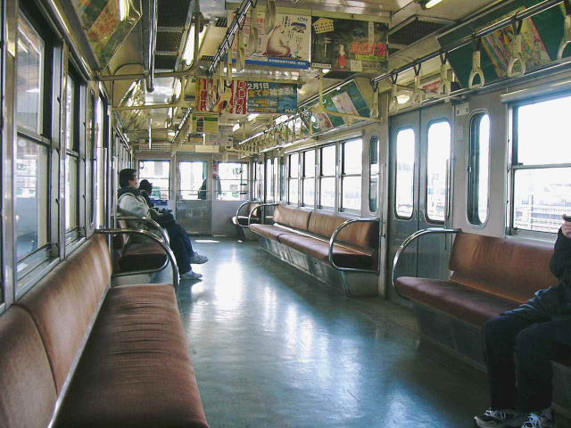 近江鉄道８０１　車内